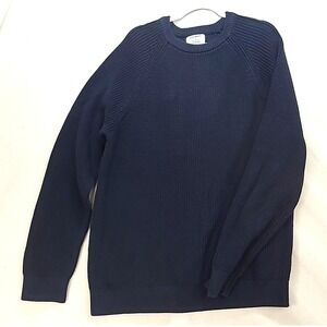Old Navy Sweater Men's XL Navy Blue Crew Neck Pullover Cotton